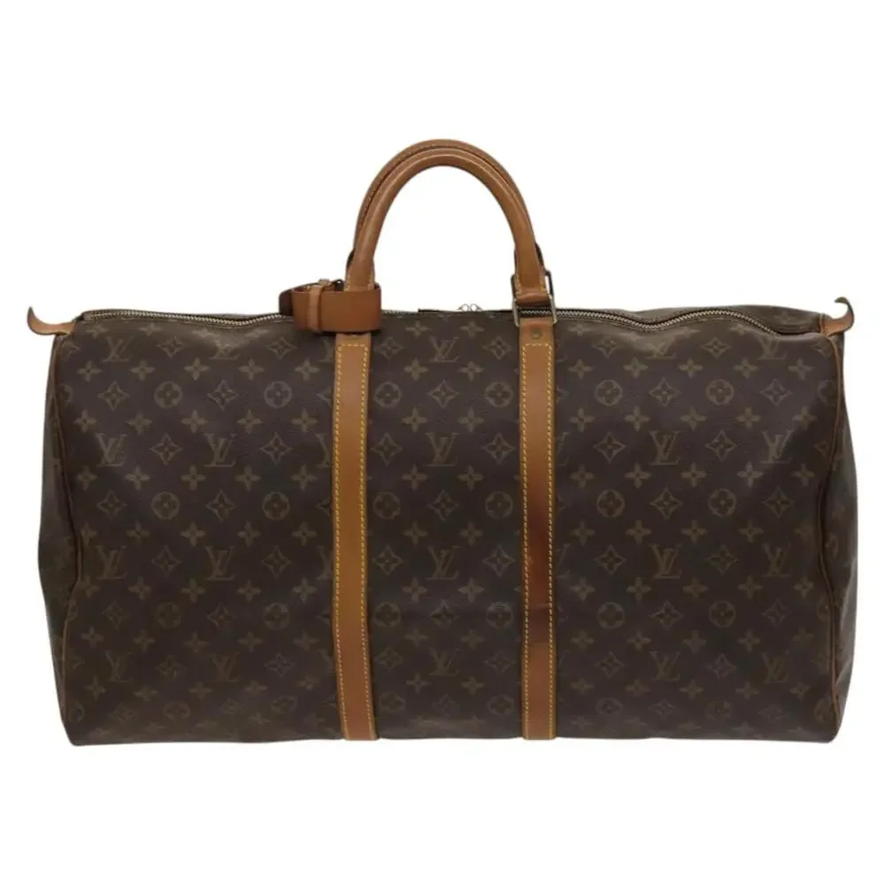 LOUIS VUITTON Monogram Keepall 55 Boston Bag M41424